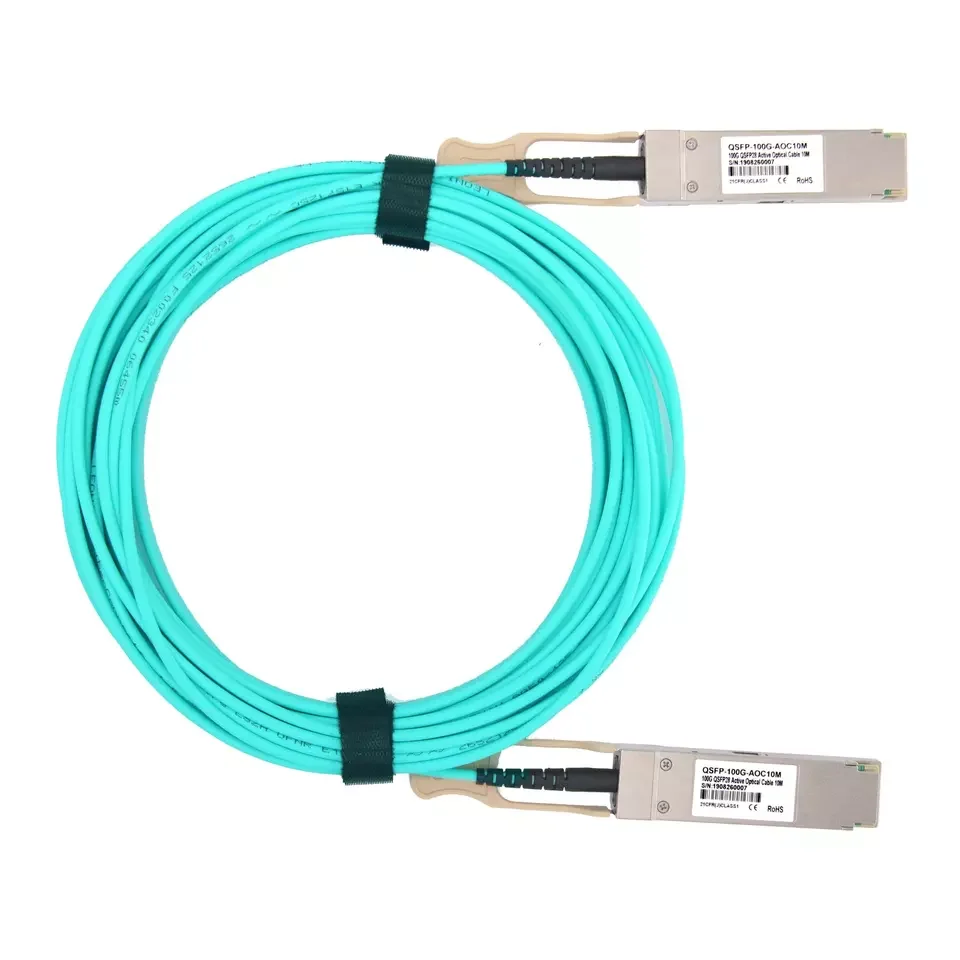 New original 30m 100GBASE QSFP Active Optical Cable Qsfp-100g-aoc30m