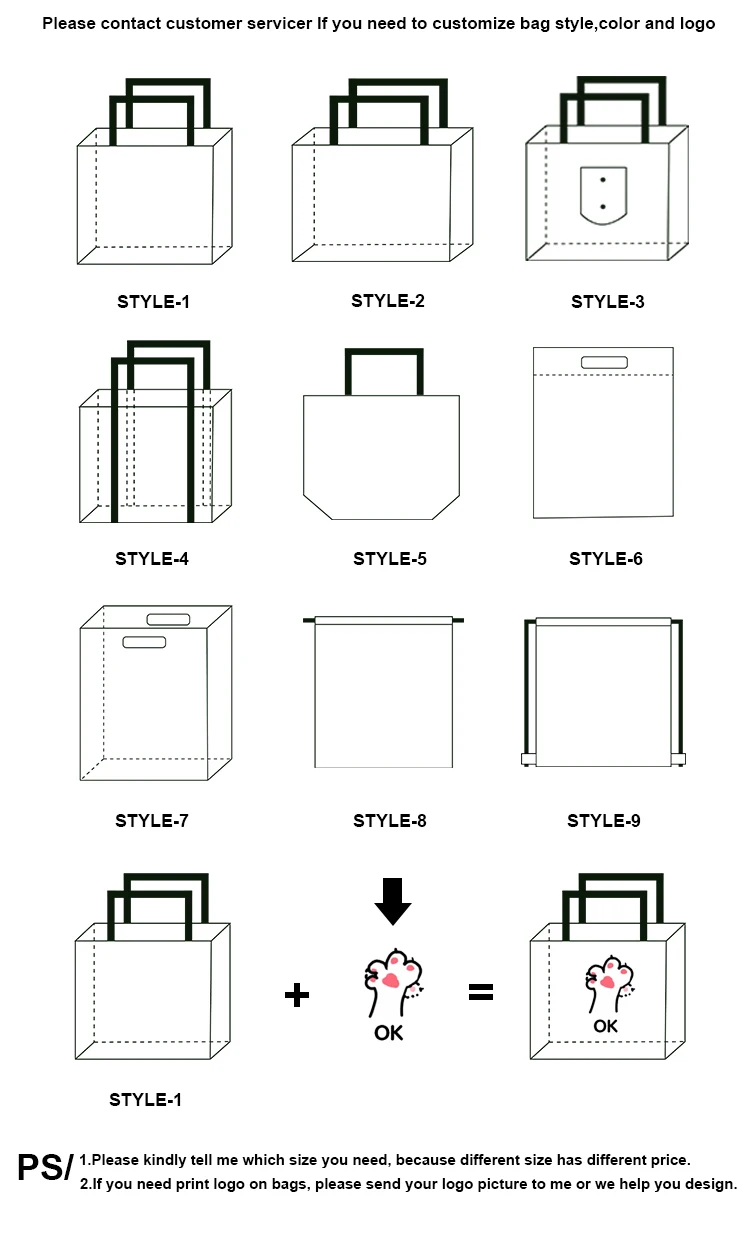 Customizable Reusable Nonwoven Tote Bags Eco-Friendly Grocery Shopping Tote with Custom Logo for Gifts