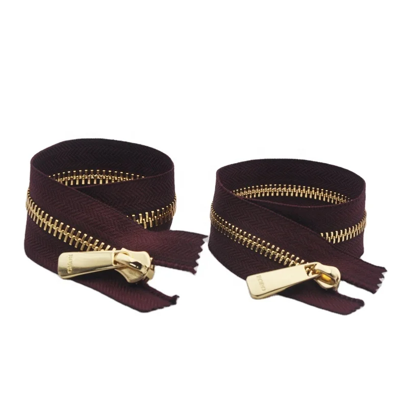 5#Y Teeth Metal Zippers New Design For Clothing Or Bags Manufacture Airtight Customized Zippers