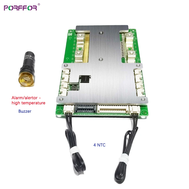 AISS156 4NTC lithium / Li-ion BMS / lfp lifepo4 bms porffor 30A 40A 50A 60A  CAN BUS RS485 Bluetooth SMART bms with Buzzer