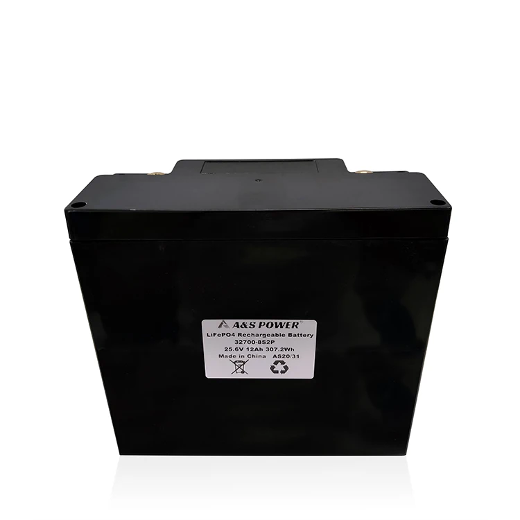 Long cycle life 32700 LFP cell Rechargeable 25.6v 10Ah/12Ah  lithium battery 24v LiFePo4 battery pack