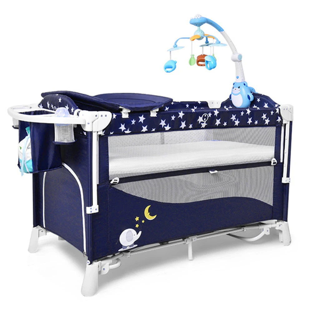 Removable portable  bassinet 4in1 function New Born Travel Playpen  Foldable can be raised and lowered  baby crib cot