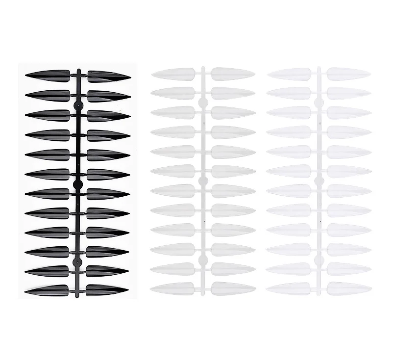 Long Nail Color Plate Salon Nail 240 natural transparent colors