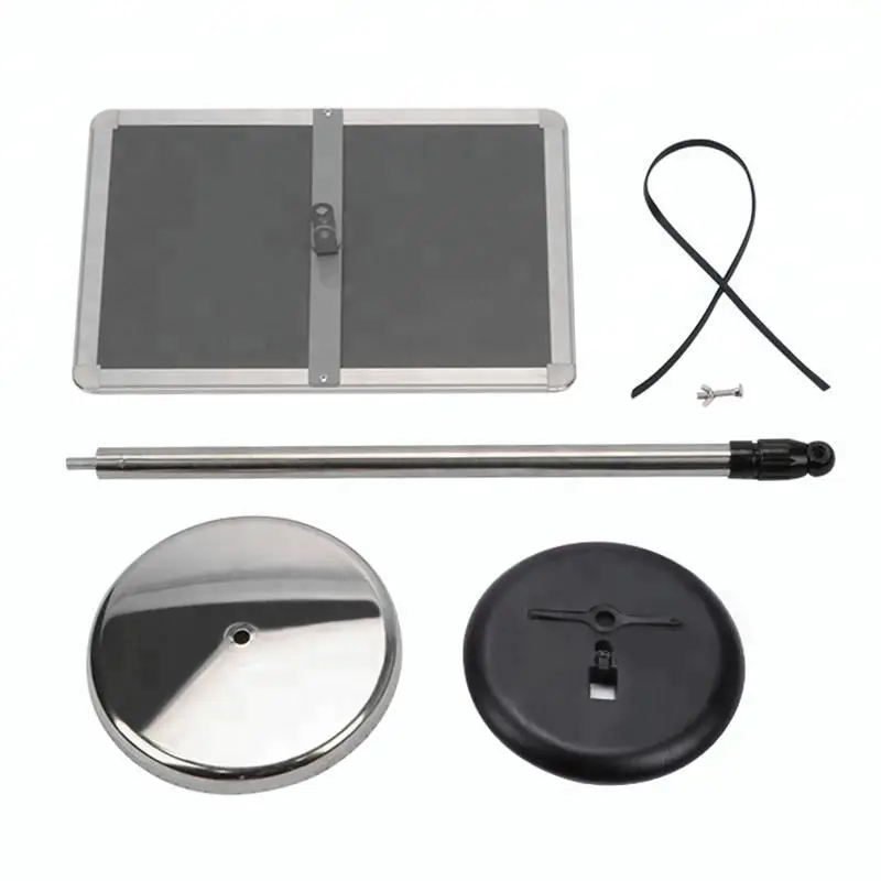 A3/A4 Black aluminum floor display sign stand for menu in restaurant or guide sign in shopping mall