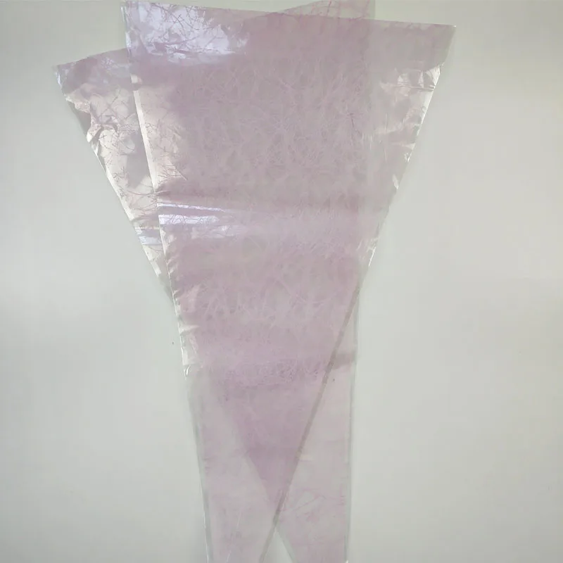  single rose flower bag recyclable florist plastic sleeve for packing