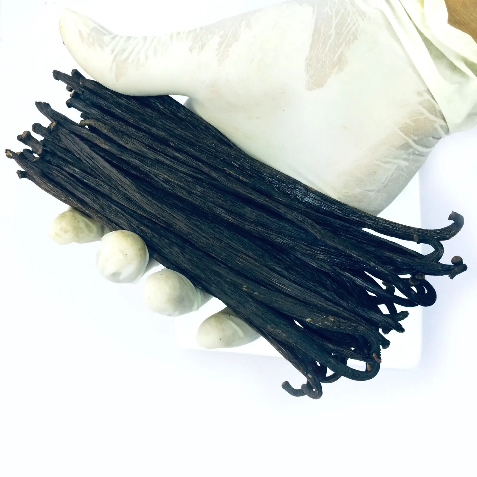 PREMIUM MADAGASCAR VANILLA BEANS BLACK BOURBON ORGANIC GOURMET EXTRA, FOOD GRADE  14~20 CM  FROM MADAGASCAR