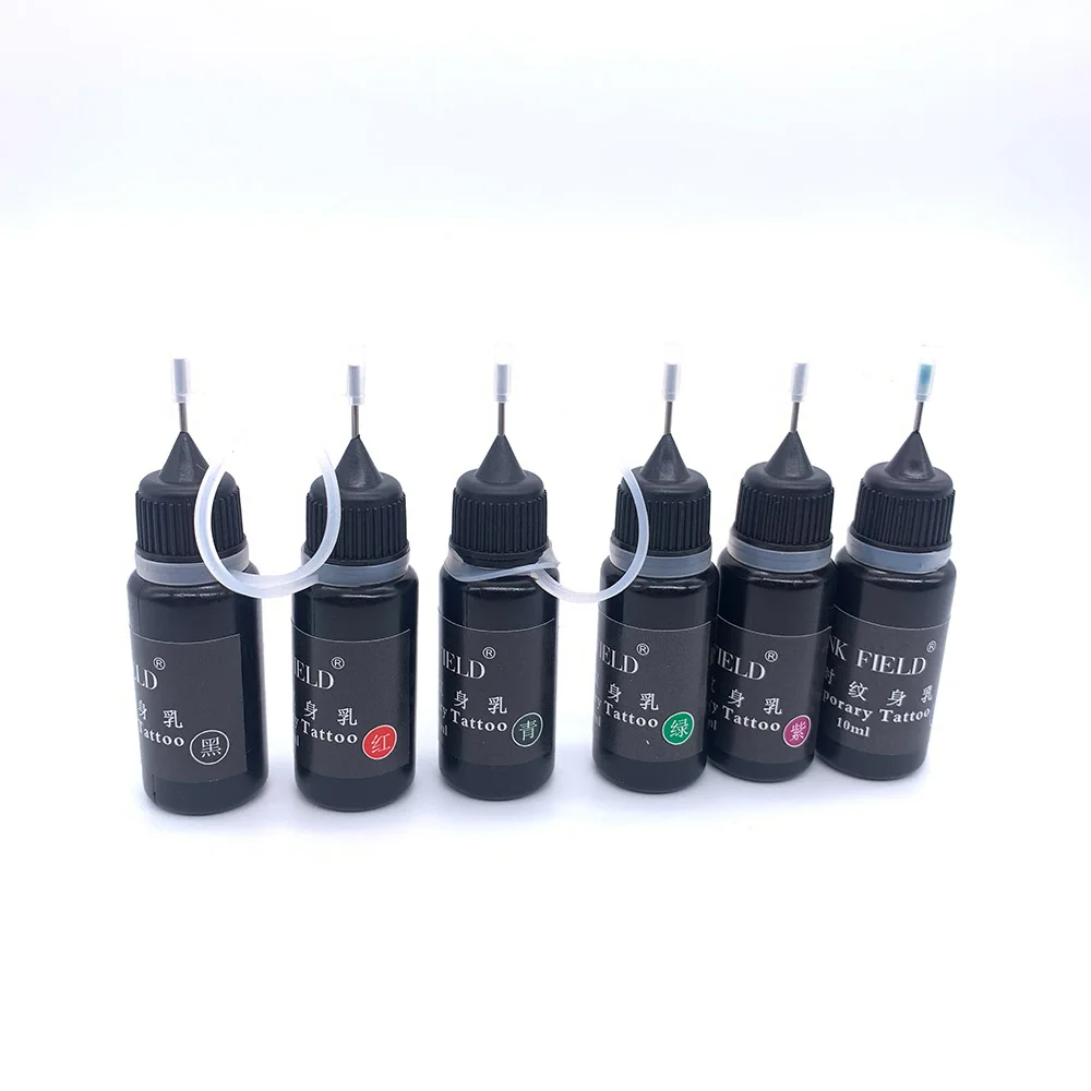 Hot Tattoo Stick with a Hollow Out Inkjet Template Cream Juice