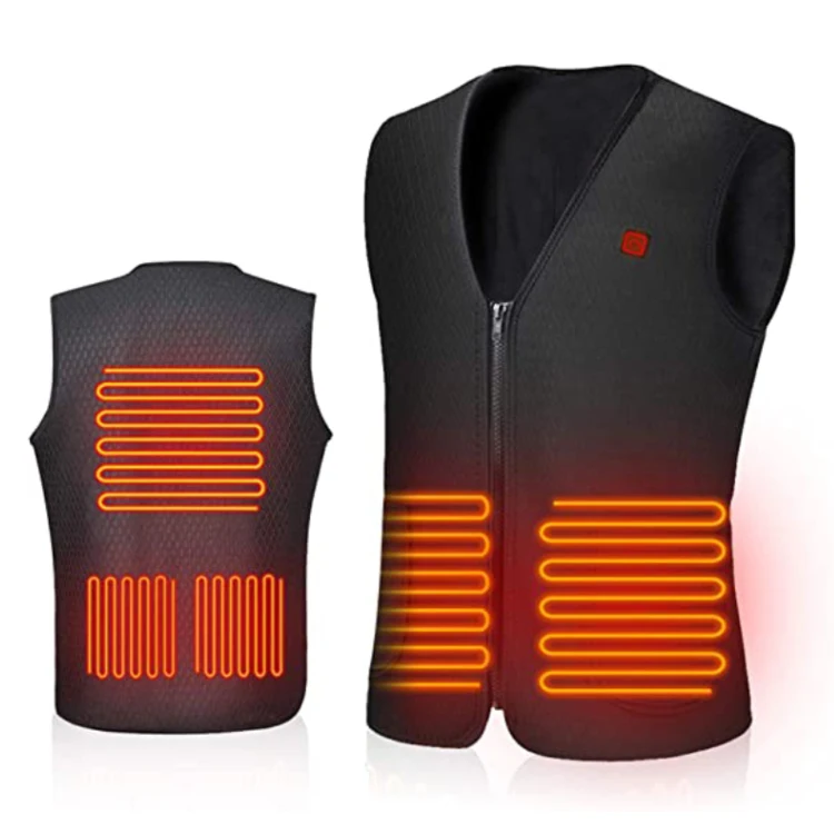 
Neoprene Waterproof Usb Charging Heated Warm Vest Suit Outdoor Thermal Clothing Heated Vest 