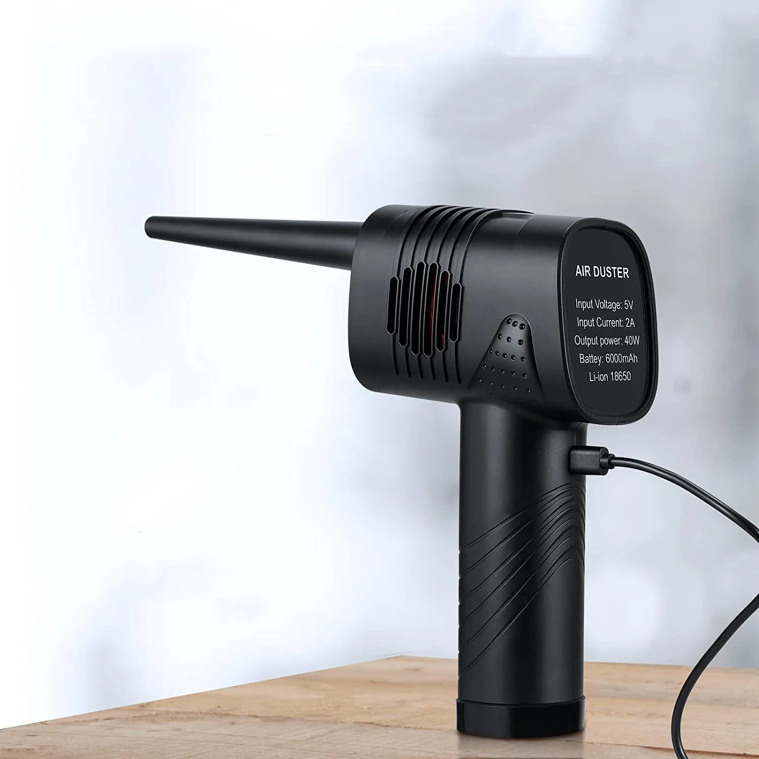 Портативный автомобильный беспроводной ручной пылесос с USB-зарядкой для удаления пыли, Электрический перезаряжаемый пылесос для компьютера