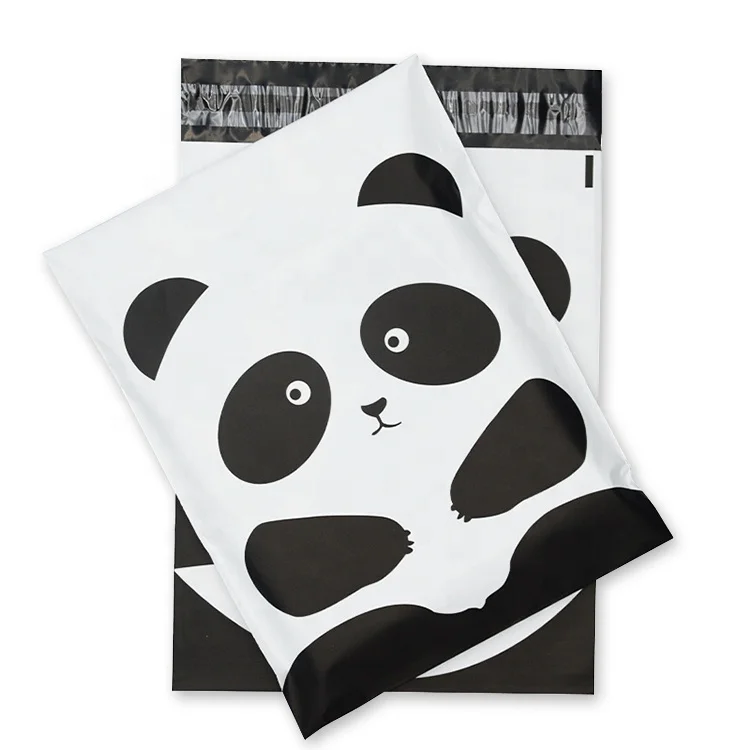 Side Packaging Eco Friendly Mailer Bag Custom Handle Poly bag For Clothes Thank You Poly Mailing Bag