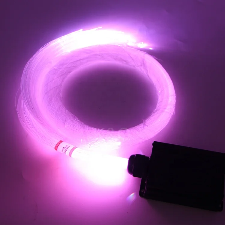 5W car ceiling decoration dimmable starry sky star RGB color LED fiber optic lighting kit