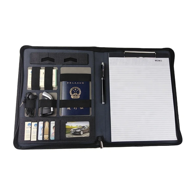 Вместительное портфель из искусственной кожи на молнии премиум-класса, деловое портфель формата а4 для путешествий с внешним аккумулятором и несколькими карманами