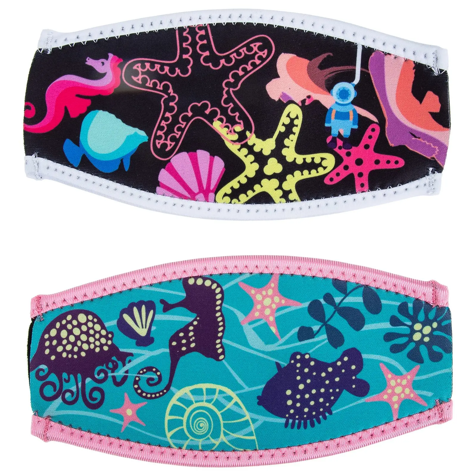 Custom Diving Snorkeling Spearfishing and Swimming Neoprene Cover Wrap Diving Mask Strap