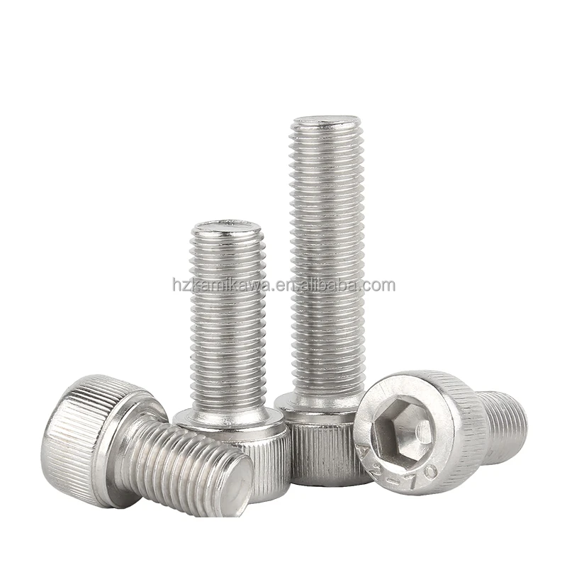 DIN EN ISO Hexagon Socket Head Cap Screws with Metric Fine Pitch Thread Stainless Steel Factory Custom