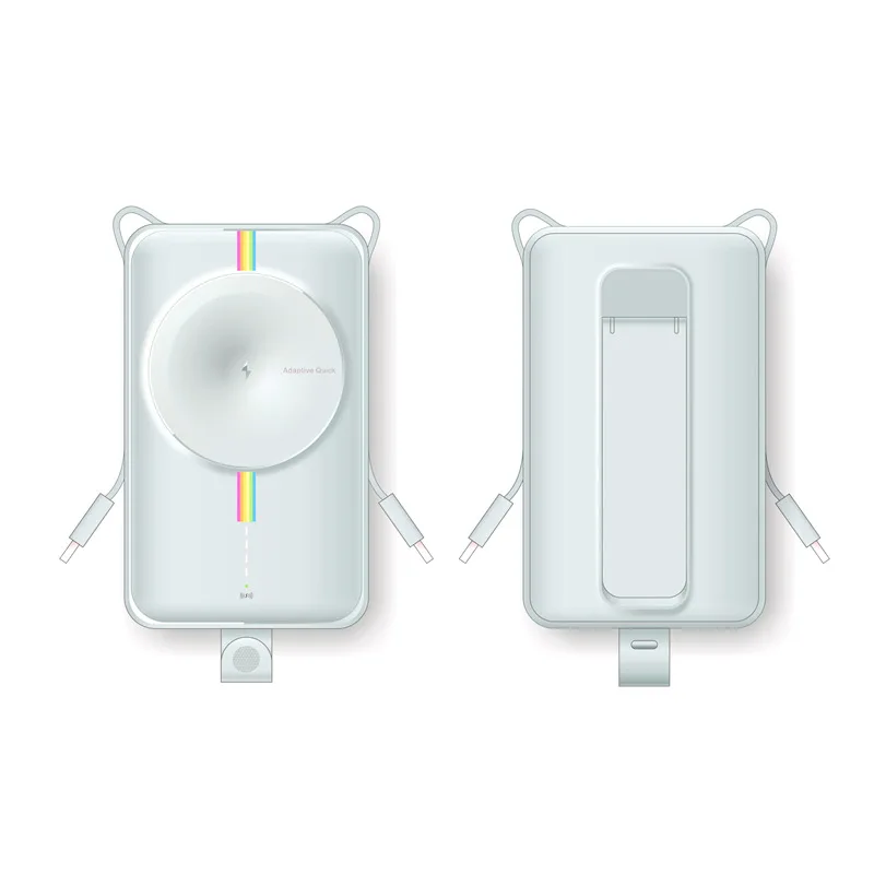 Ultra-thin Magnetic Suction Charger 10000ma Wireless Charging Mobile Power Supply 20w Quick Charge Power Bank CD585