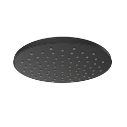 Aw3t Rain Shower 9 Inch/225mm Rainfall Shower Head Adjustable With Swivel Ball Ceiling Round Black Showers