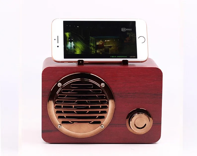 Vintage Manufacturers Portable Retro Wooden BT Speaker