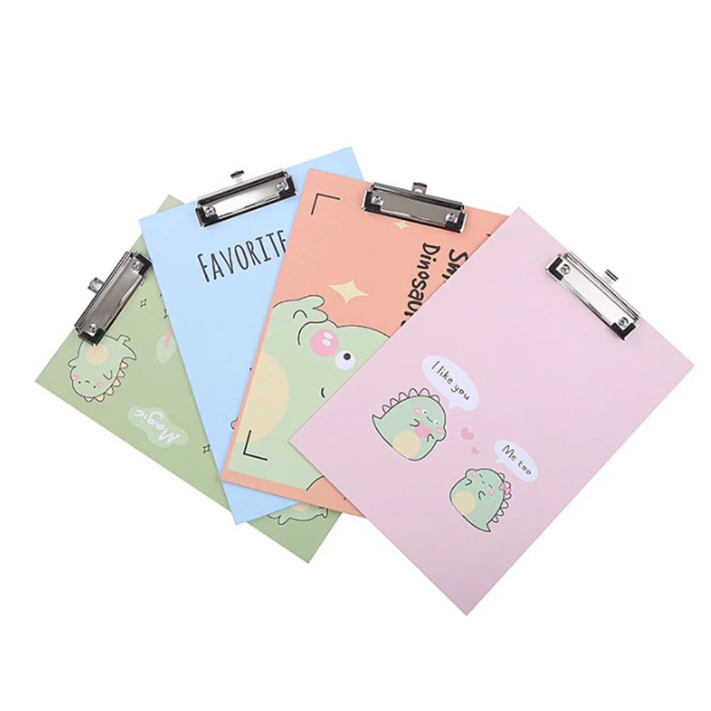A4 Cartoon Clipboard Students Practice Writing Board Environmentally Friendly Paper Material Office School Medical Folder