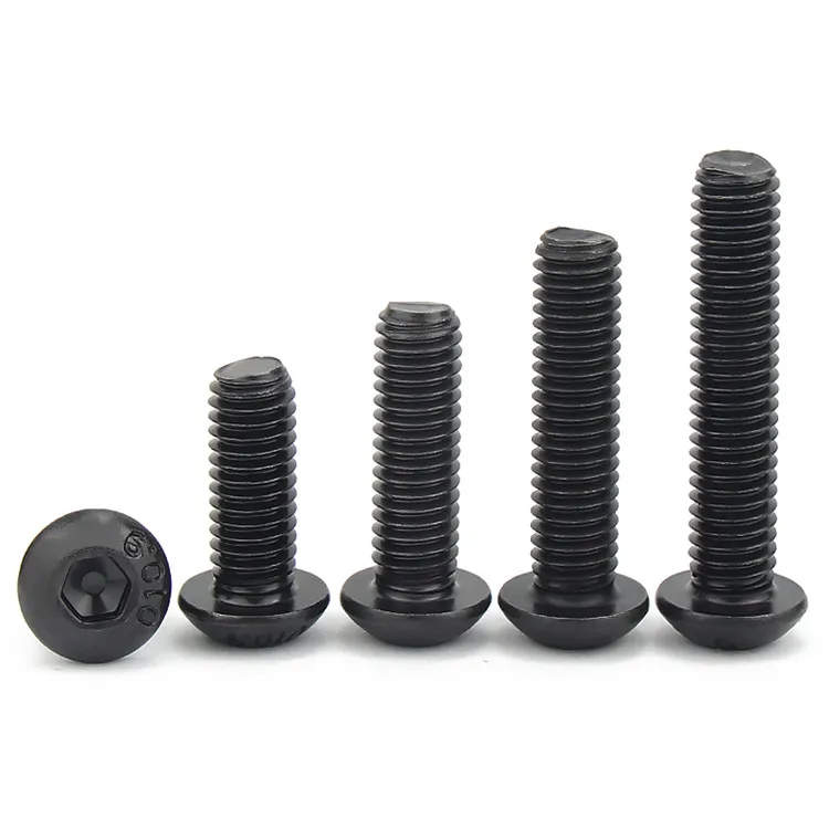 Unique Cup Head Inner Hex Socket High-strength Hexagonal Machine Screw Carbon Steel Black Oxization 3-15 Days Hengxiang 100 PCS