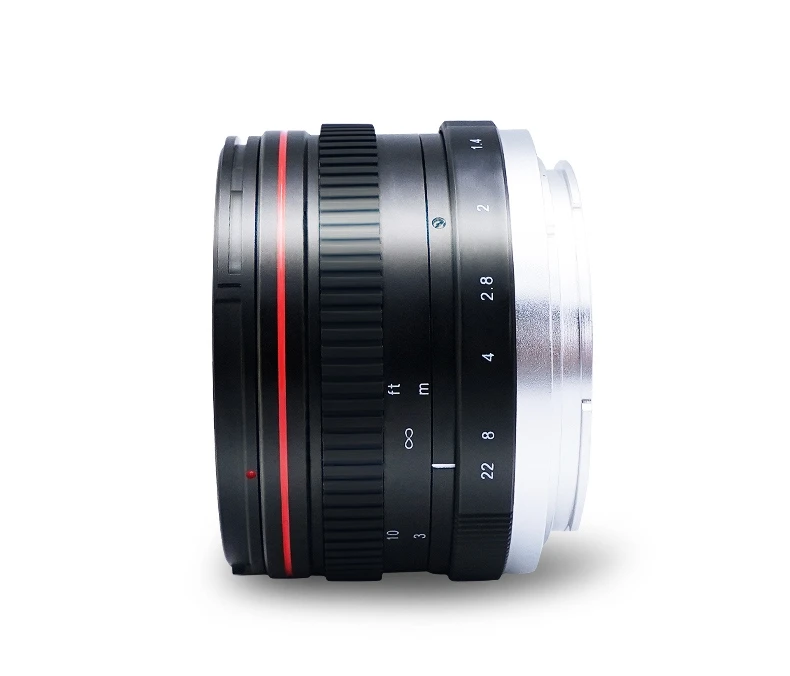 50mm F1.4 fixed focus prime lens for Canon and Nikon camera