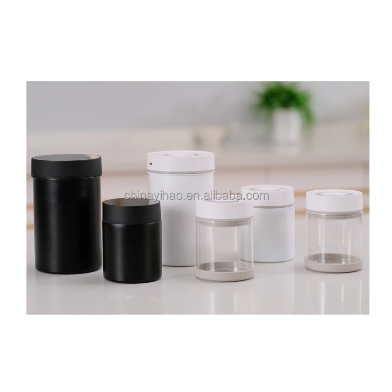 Branding automatic fellow atmos coffee vacuum canisters for coffee & food storage