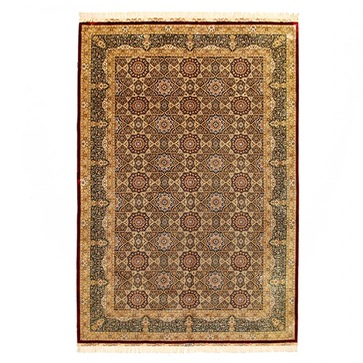 Nanyang Yuxiang 5 * 8ft повторный красный медальон дизайн цветочный узор ковер