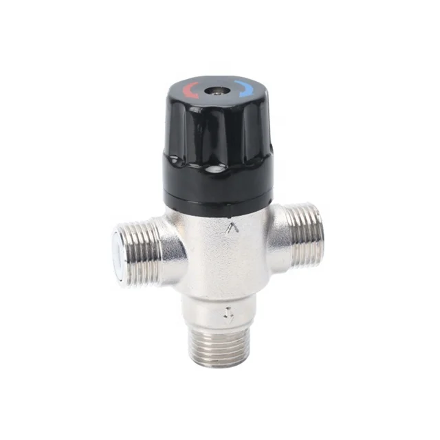3 Way Brass Thermostatic Shower Mixing Valve for Electric Solar Water Heater BJ45004
