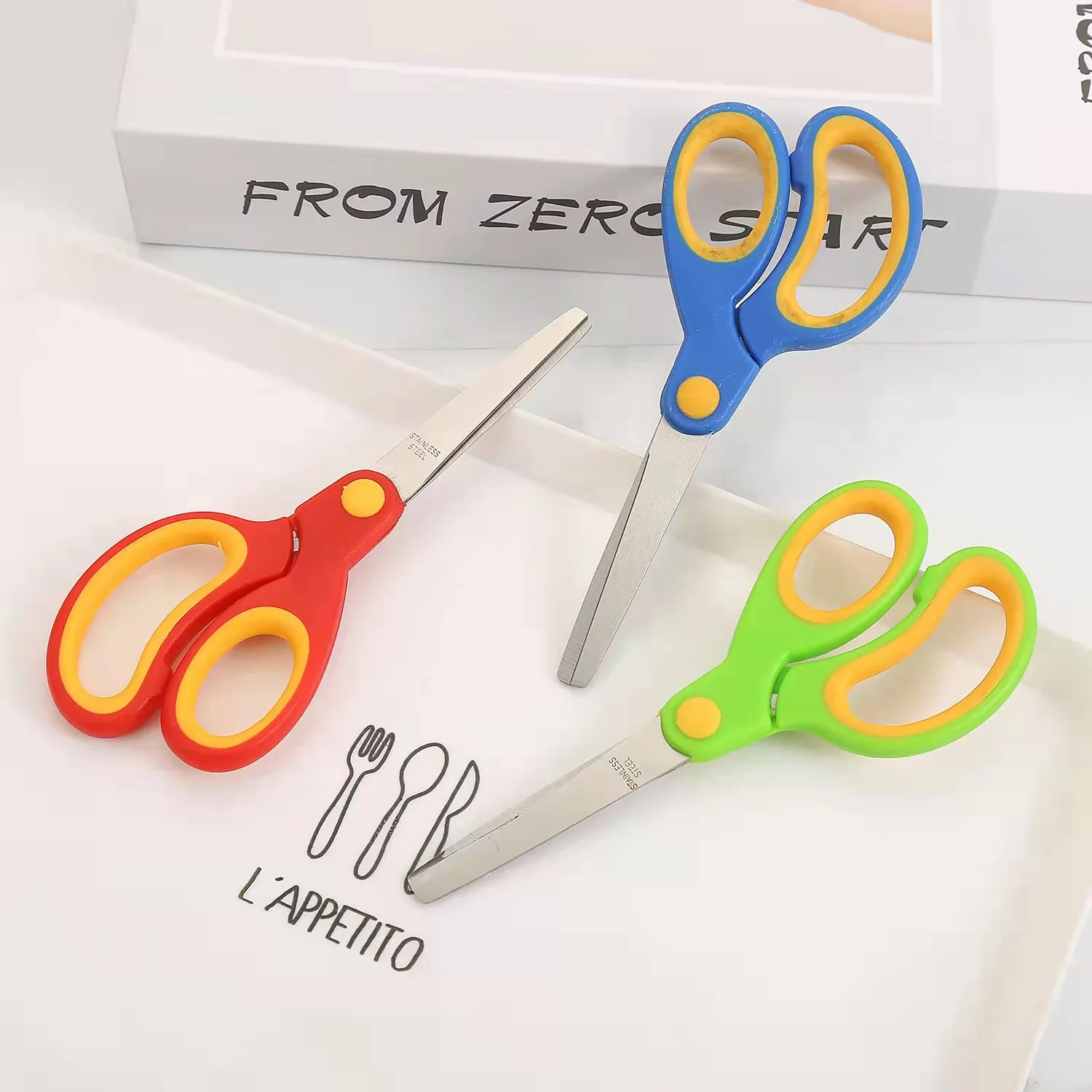 5 inches Multipurpose Scissors Student  Safety Scissors for Office Home School Sewing Fabric Craft Supplies