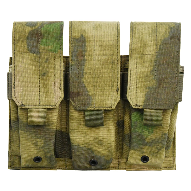 GAF 1000D Durable Nylon FG Color Tactical Triple Mag Pouch for Tactical Vest
