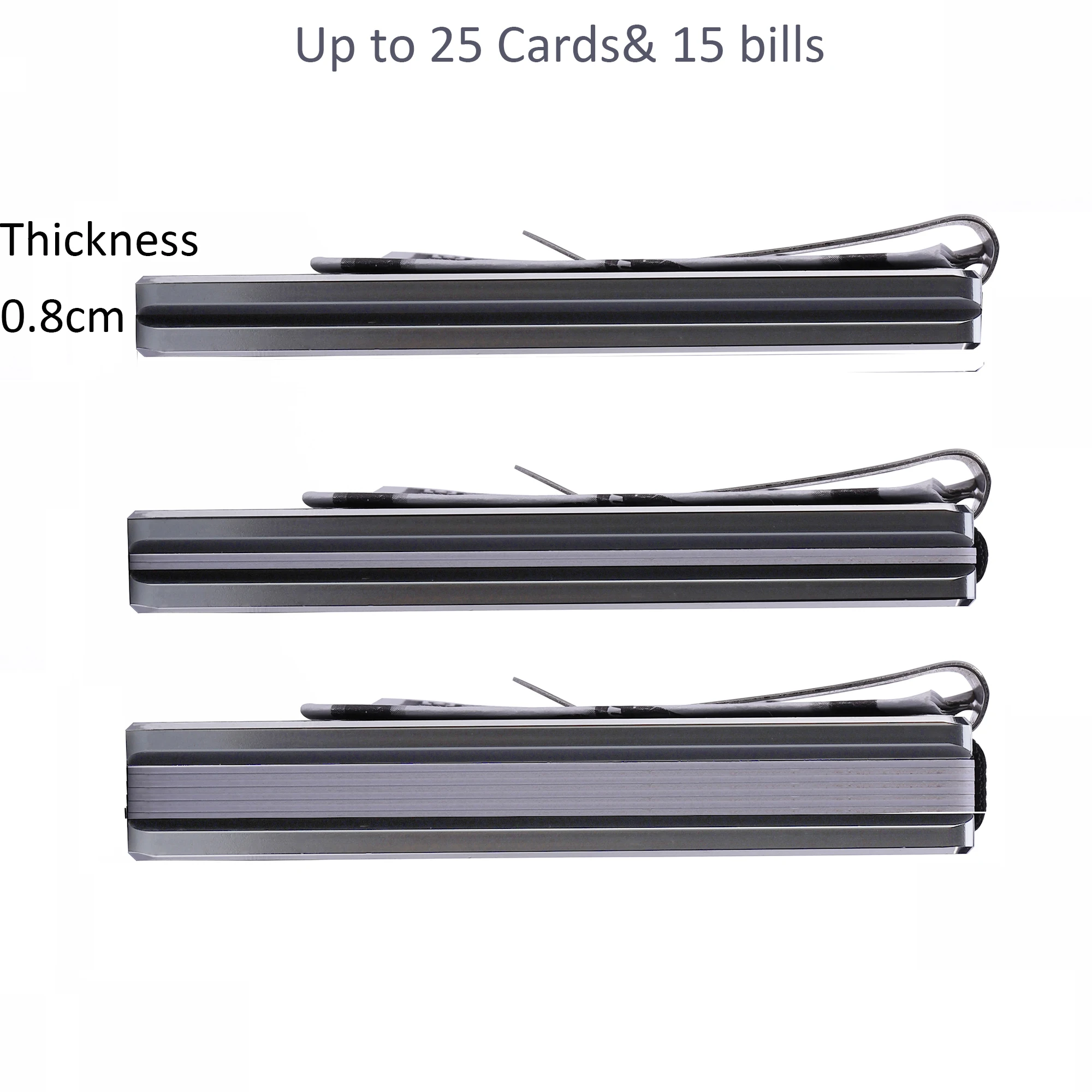 Dropshipping Customisable Ultra Thin Grey Metal Rfid Wallet Aluminum Metal Credit Business Mini Card Wallet