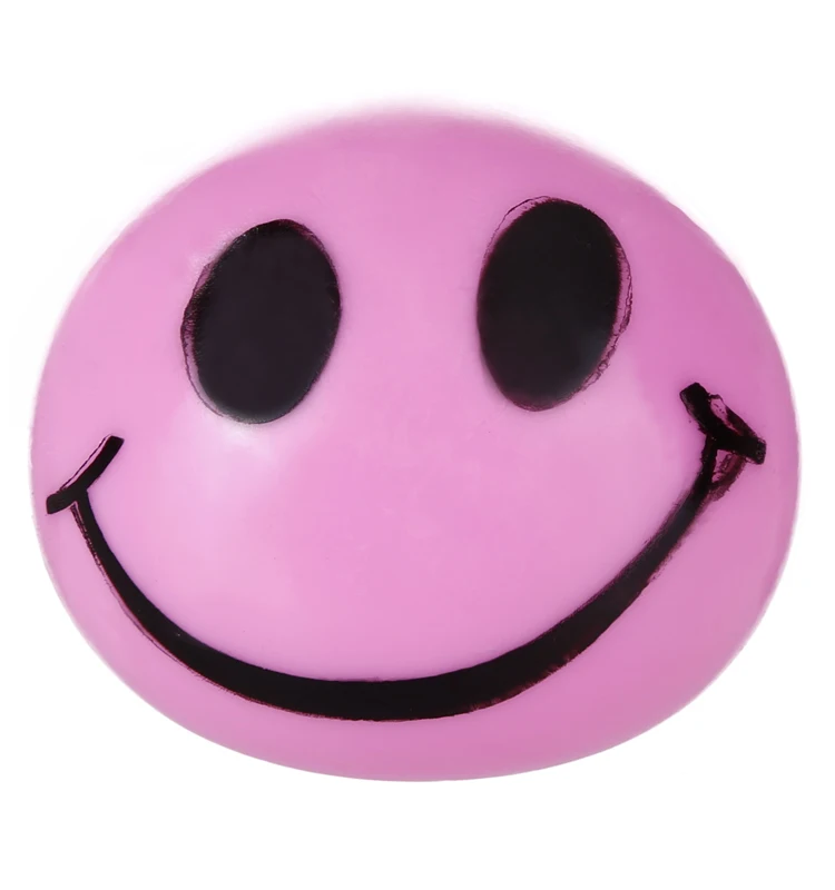 Высококачественный рекламный новый дизайн экологически чистый красочный мяч из термопластичной резины Сжимаемый смайлик мяч игрушки для веселья