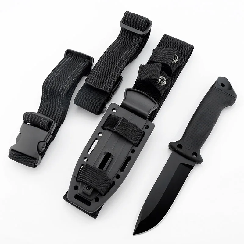Tactic knife survival EDC fixed blade Outdoor hunting knife with kydex sheath