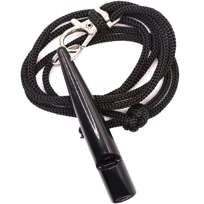 High Pitch Recall Training and Stop Barking Plastic Dog Whistle with Lanyards