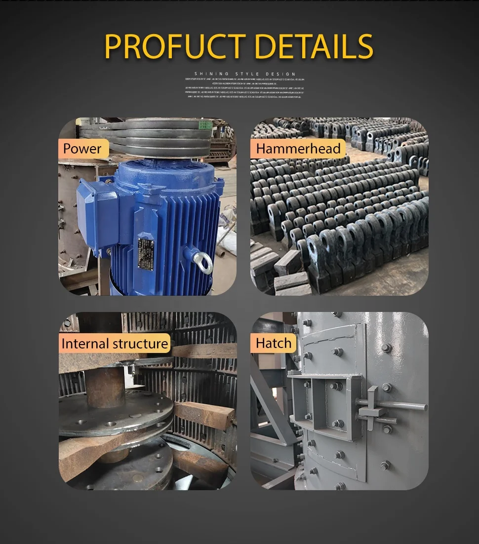 Compound Crusher Ore Production Line Vertical Shaft Cone Crusher for Iron 20hp Diesel Engine Stone Crusher 5-8 T/h