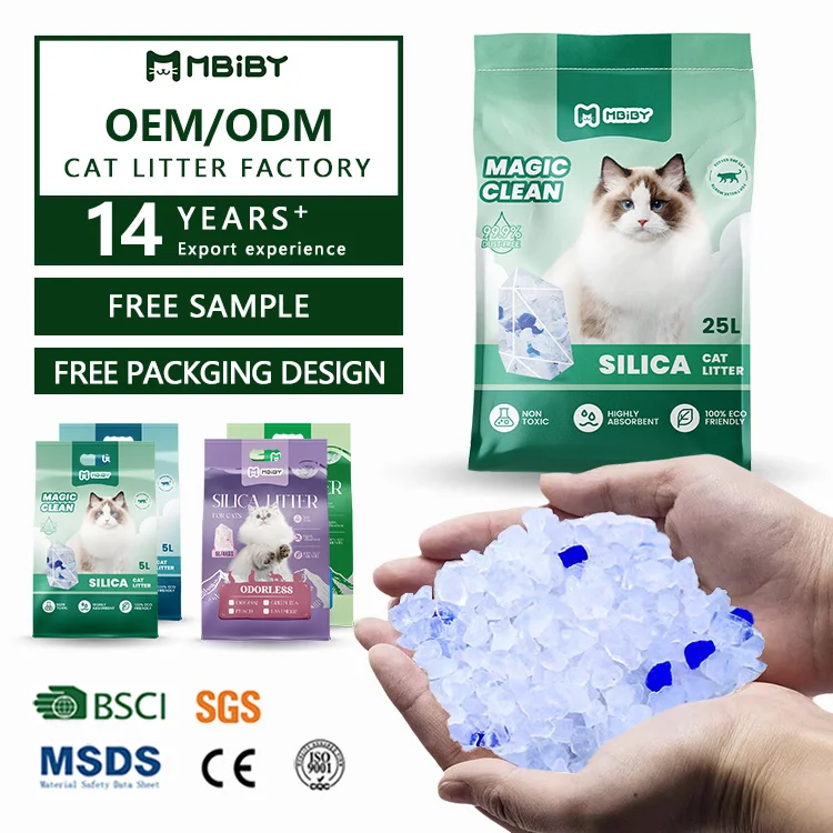 Oem/odm Silica Cat Litter Factory Crystal Cat Litter Silicone Cat Litter oem/odm silica pet litter factory