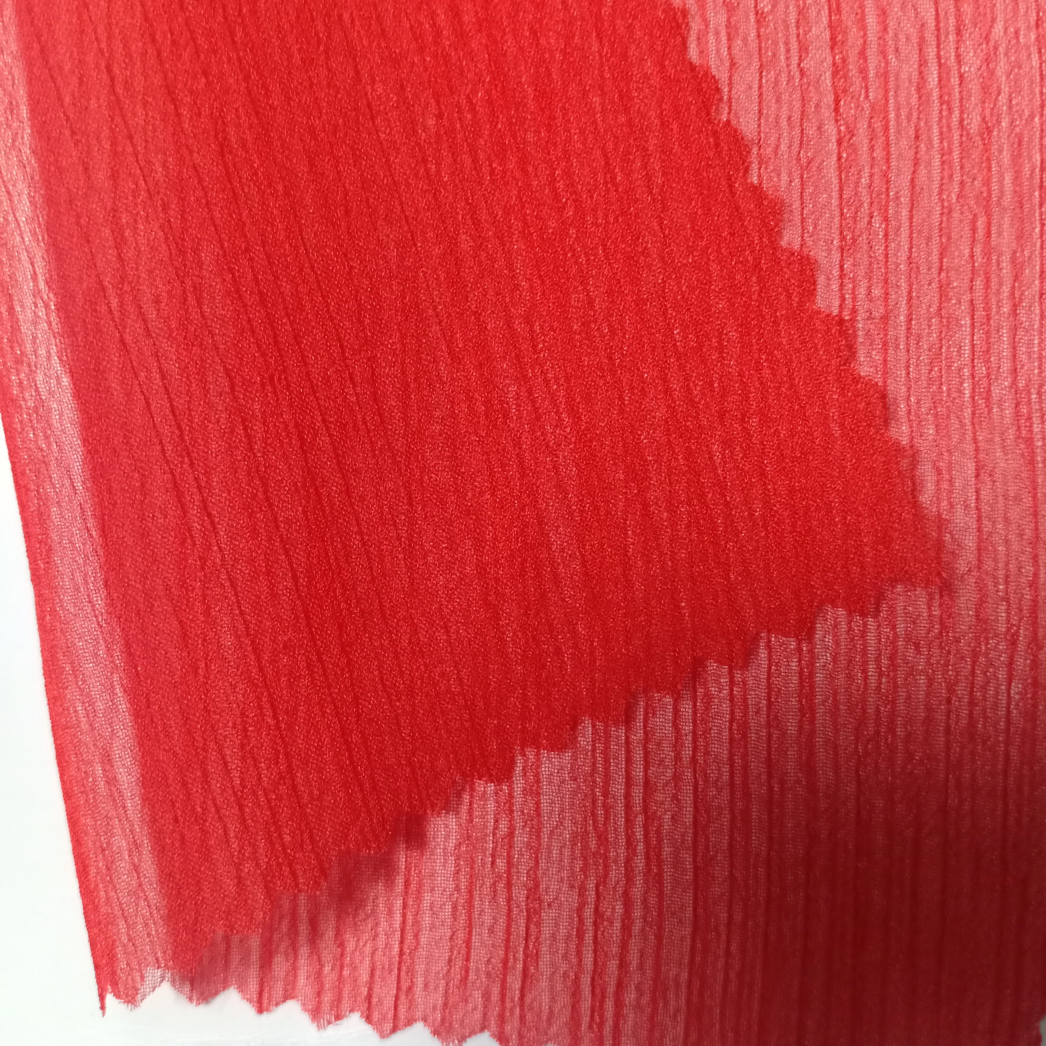 Hot sale best quality chiffon fabrics for scarves pure crinkle soft chiffon fabric