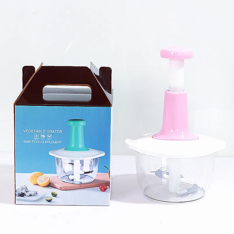 2024 New style 1.5 L Manual Hand Press Vegetable   Kitchen High Quality Portable Hand Held Vegetable
