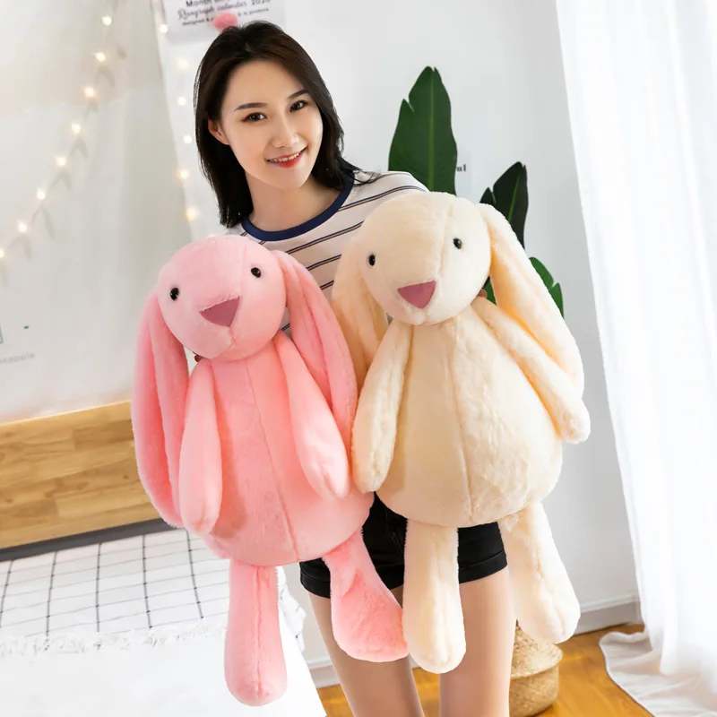 Cute Cartoon Plush Toy Stuffed Animal Dolls Children Girl Birthdffy ToySoft Stuffed Animals Kids Long Ear Bunny Rabbit Sleeping