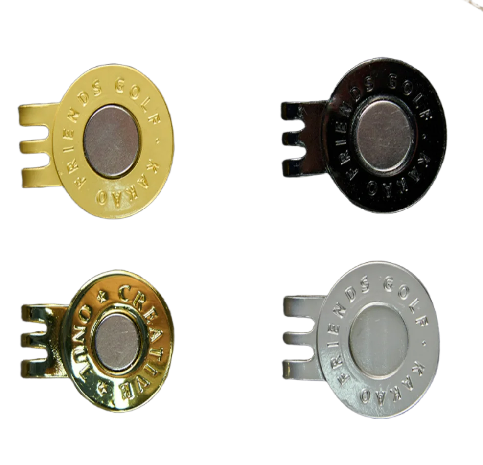 different colored Magnetic Golf Hat Clips Ball Marker Holder for Golf Gloves Hats Bags Caps Visor Belt