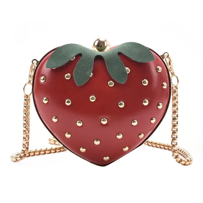 Cute Backpacks For Teenage Girls Clutch Trendy Women Shoulder Fashion Trends Ladies Bags Handbag Strawberry Coin Purse