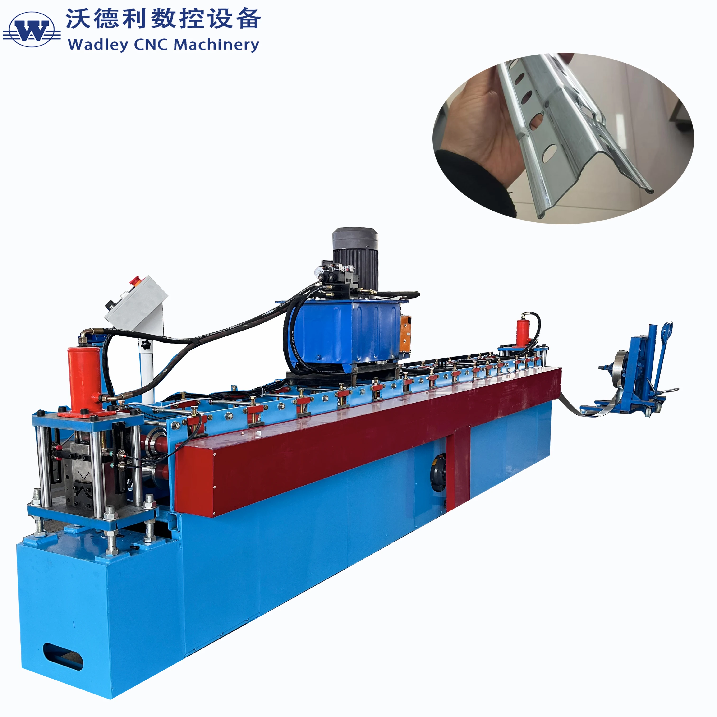 Upright Rack Making Column Roll Forming Machine Equipment Shelf Rack Column Roll Forming Machine Step Beam Roll Forming Machine