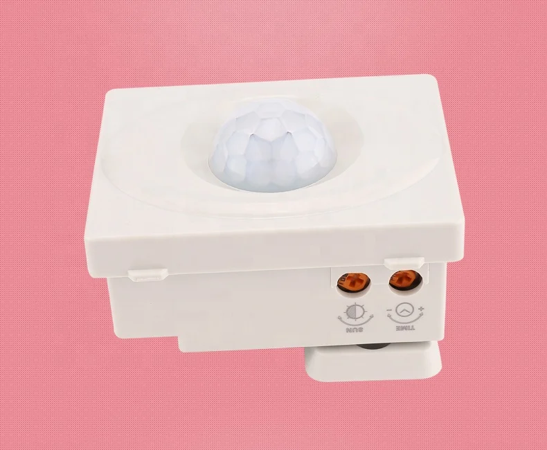 Universal clip human infrared sensor switch 10A relay high power 220V motion sensor light control adjustable motion sensor