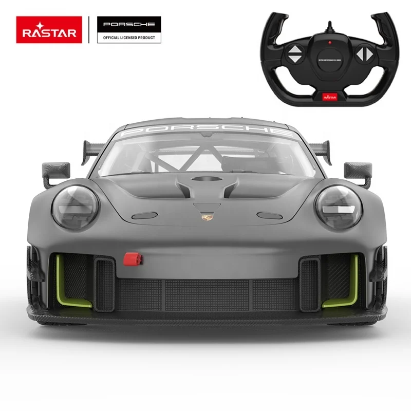 RASTAR Porsche 911 GT2 RS Clubsport New Trending Toy Licensed Rc Car Model Children Toy Grey Electric Plastic Window Box Gray AA