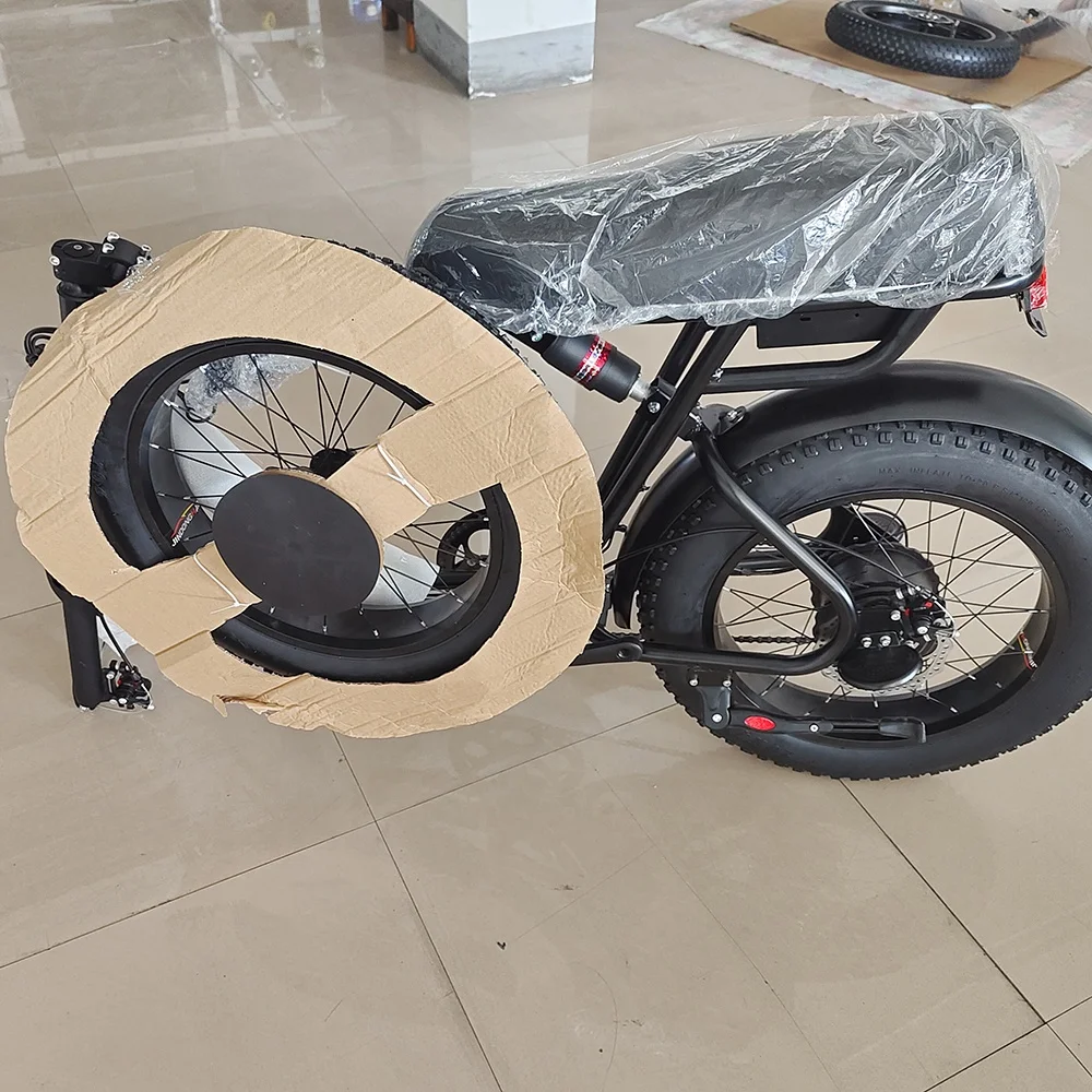 Yuanjian Cycle Long Range Electric Retro Style E Bike 750 Watt Fat Tire Bike Retro Vintage Cruiser eBike Vintage Electric Bicycle