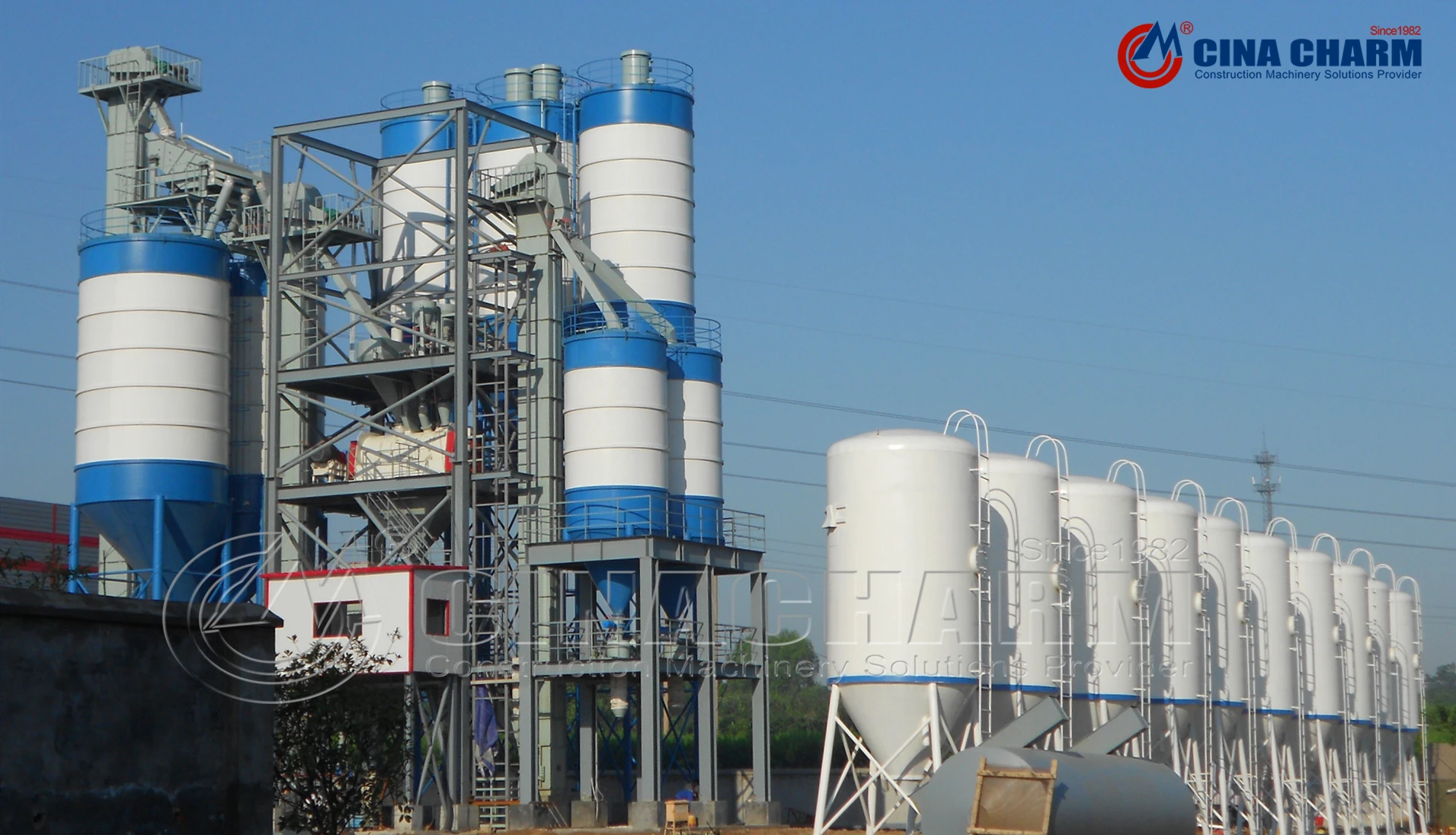 Professional 30T dry mortar mixing line dry mortar mixing machine dry mortar mixing plant with high output To improve efficiency