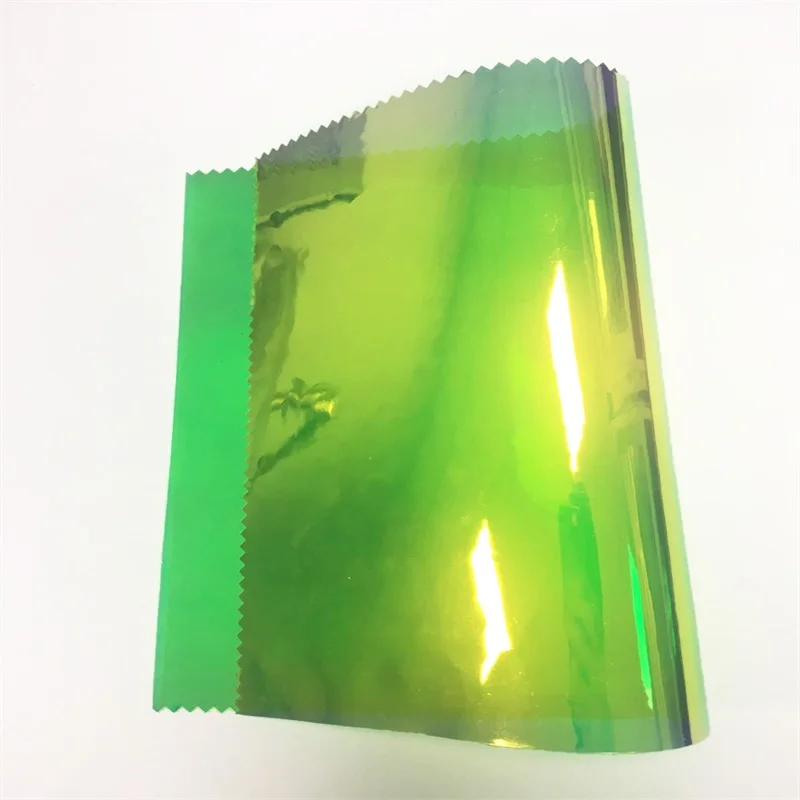Laser rainbow transparent plastic film super clear holographic film reflective pvc soft film windows