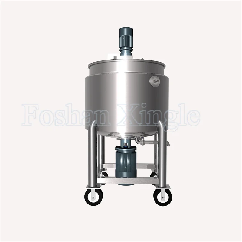 Food Sus316l Anticorrosive Polypropylene Agitator Stainless Steel Emulsifier Mixing Tank For Cosmetic Cream