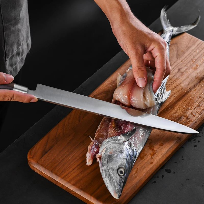 12 Inch Germany Stainless Steel 1.4116 Japanese Salmon Knife Kitchen Sashimi Knives