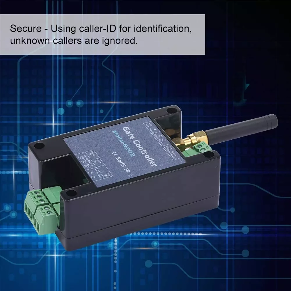 G202 GSM Gate Door Opener 2G Single Relay Switch Mobile Phone Electric Gate Remote Controller Free Call 850/900/1800/1900MHz