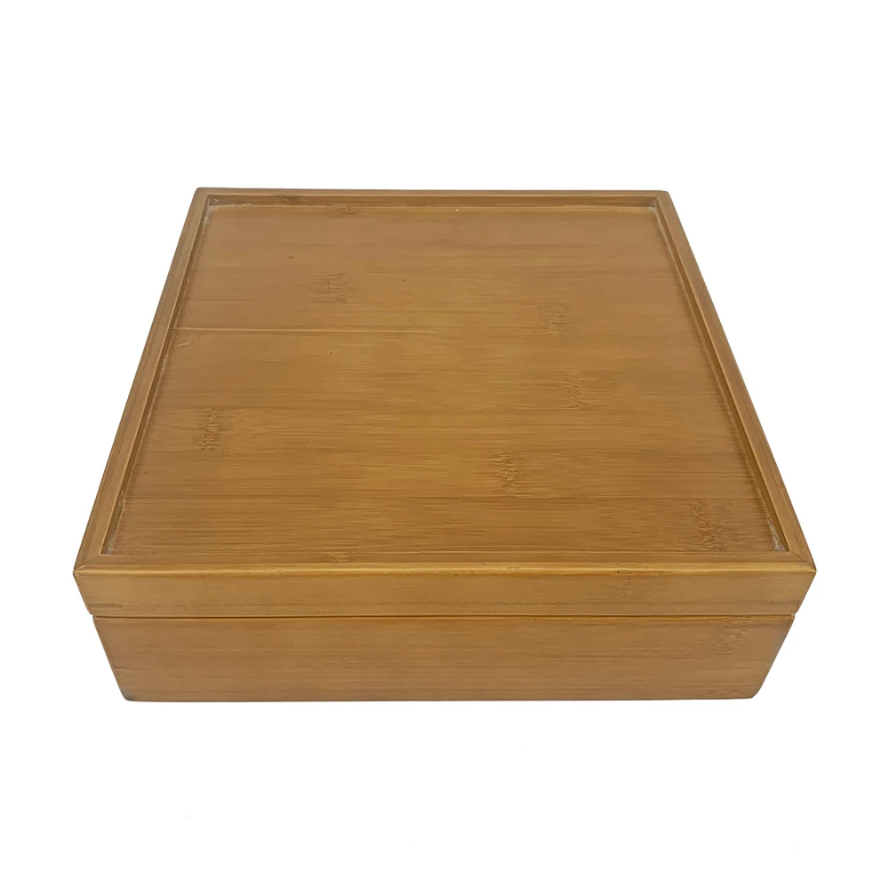 Custom Natural Bamboo Tea Box Bamboo Stash Box Bamboo Storage Box Organizer
